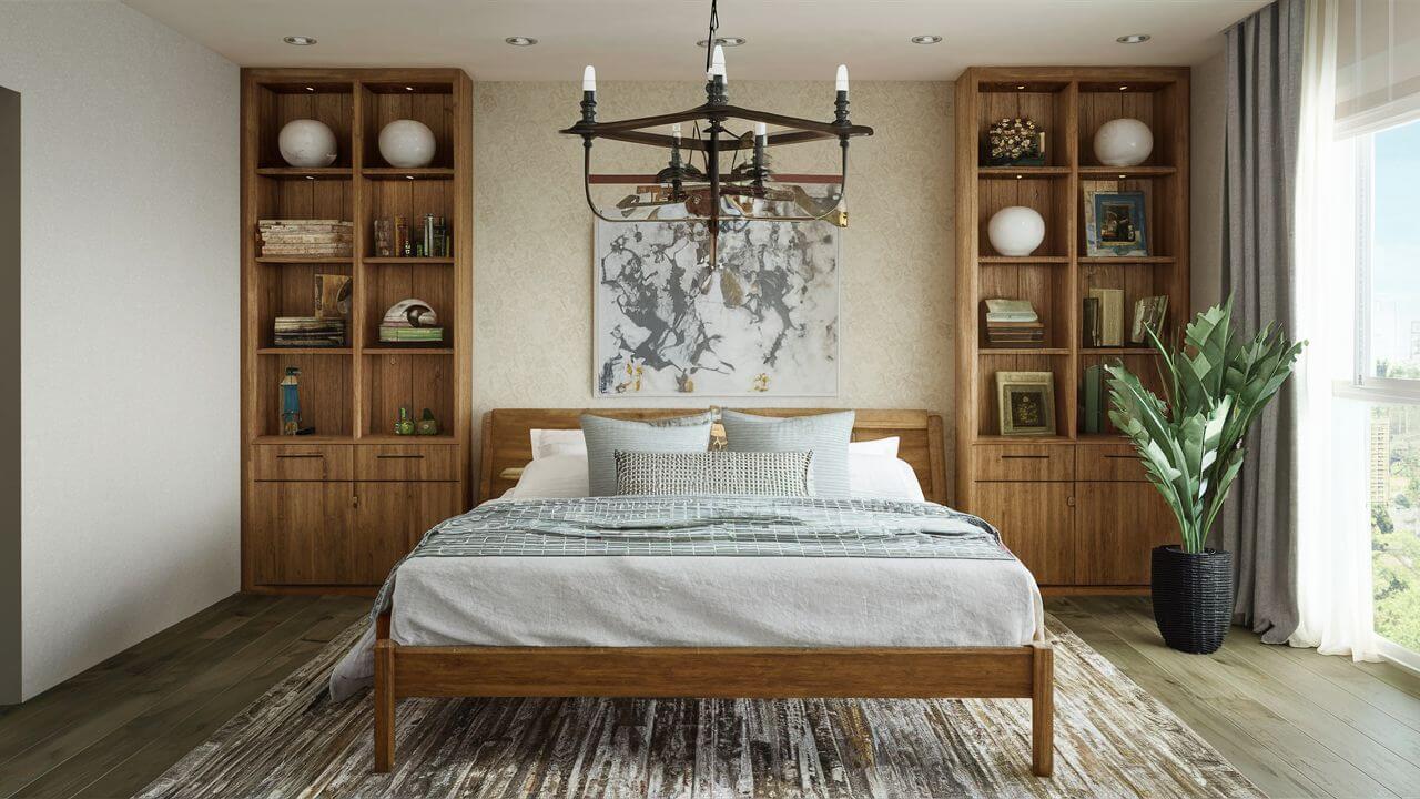 Elegant Teak Wood Bed